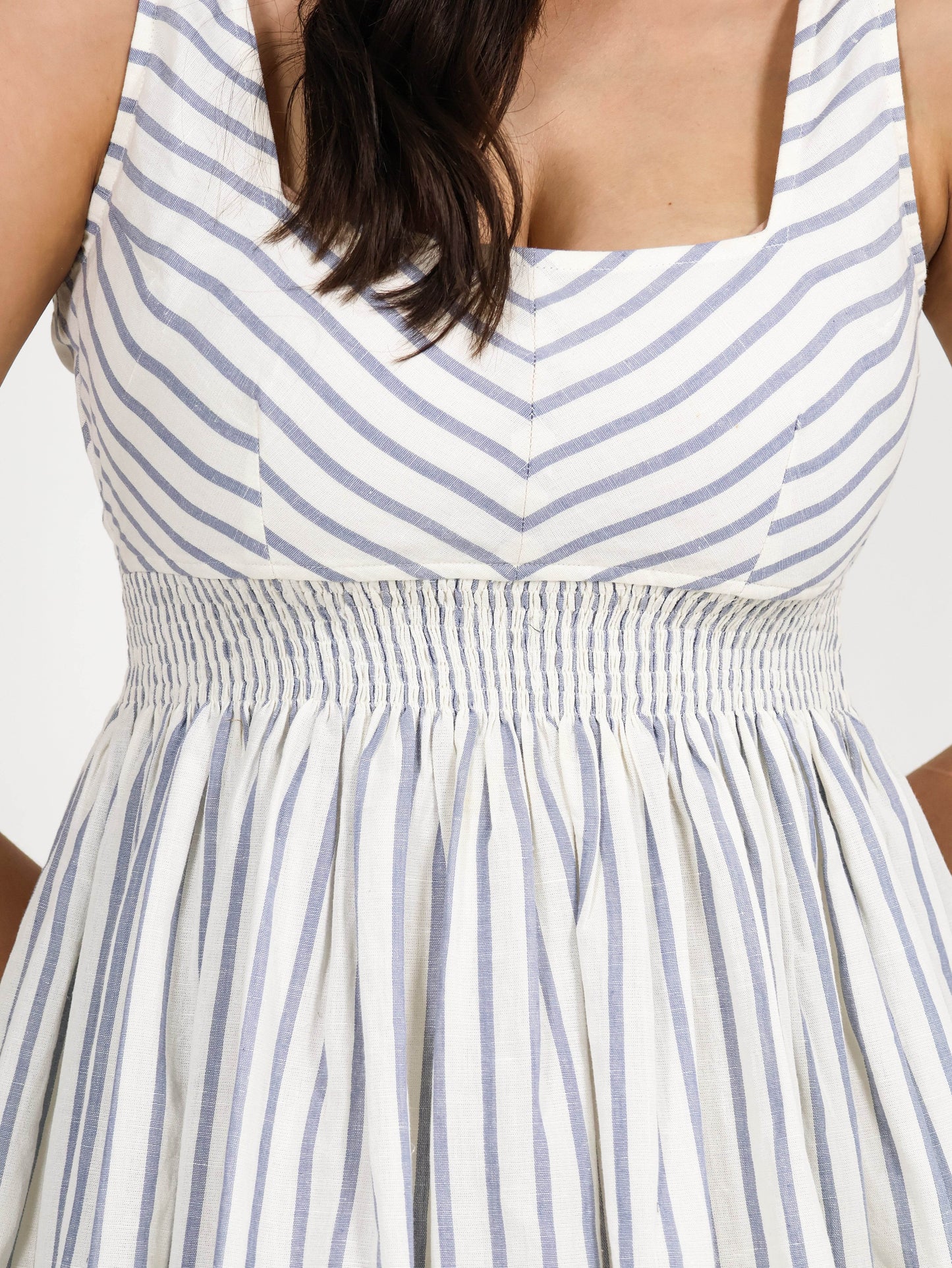 Coastline Dress – Ocean Stripe - Seen Unseen