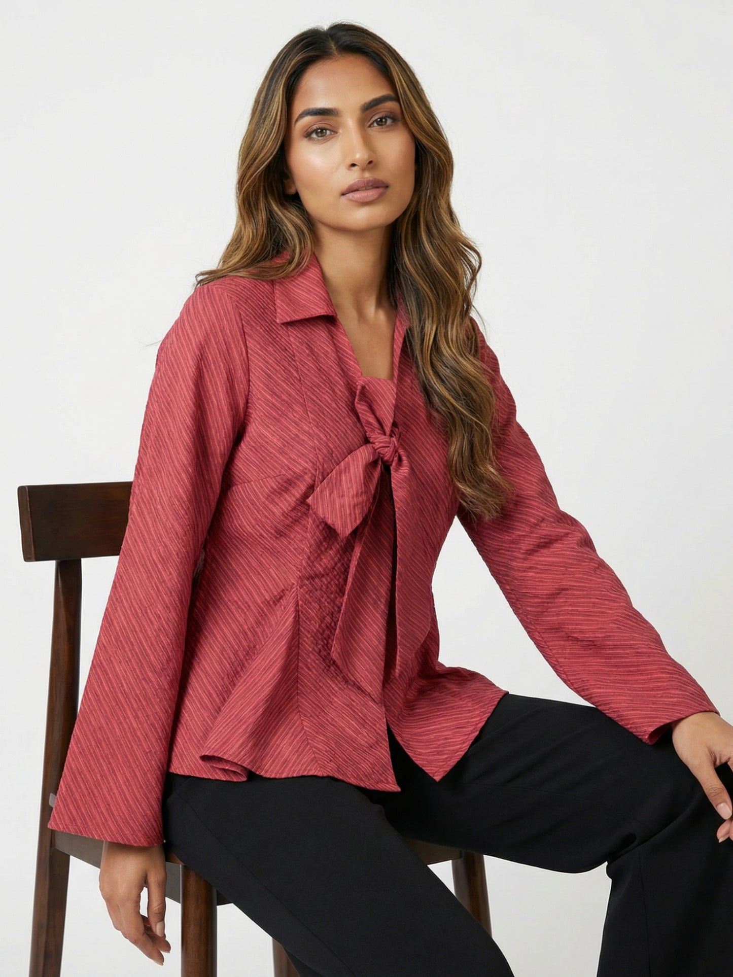 Aarohi Tie-Neck Shirt