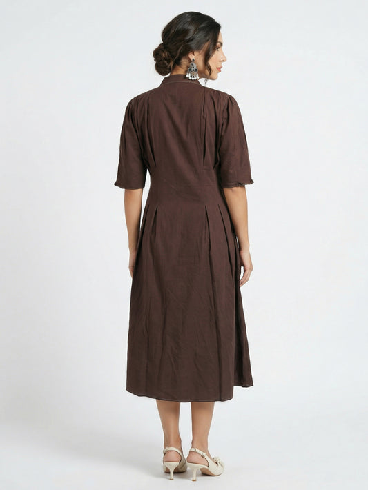 Russet Flow Cotton Dress