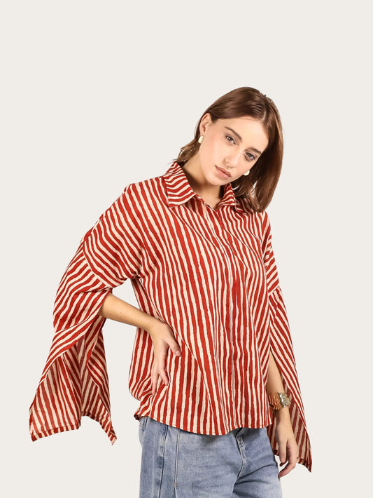 Striped Flair Cotton Shirt