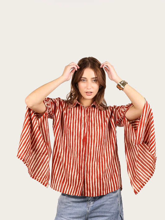 Striped Flair Cotton Shirt