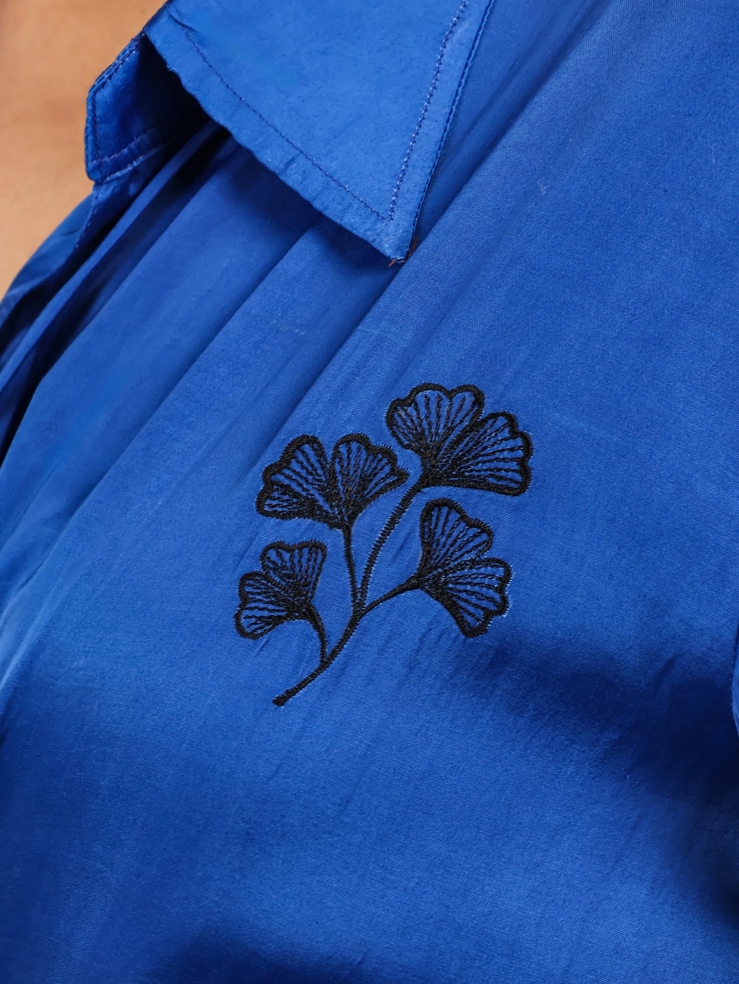 Sapphire Drape Shirt