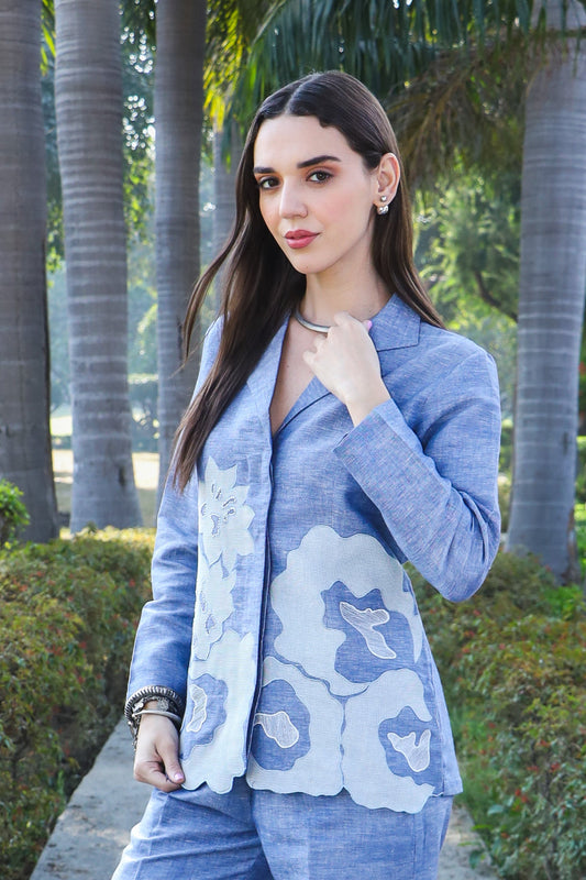 Azure Bloom Shirt