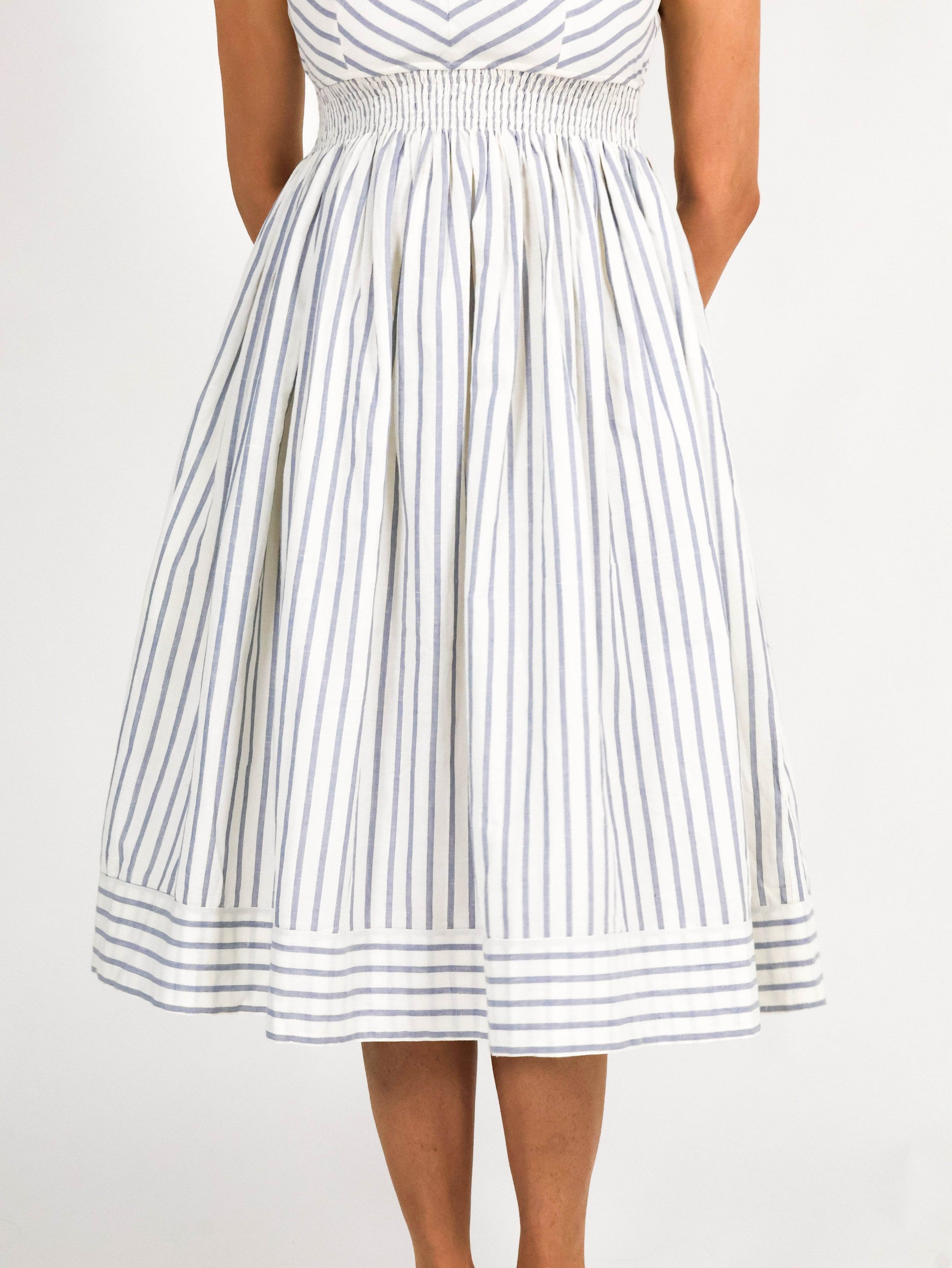 Coastline Dress – Ocean Stripe - Seen Unseen