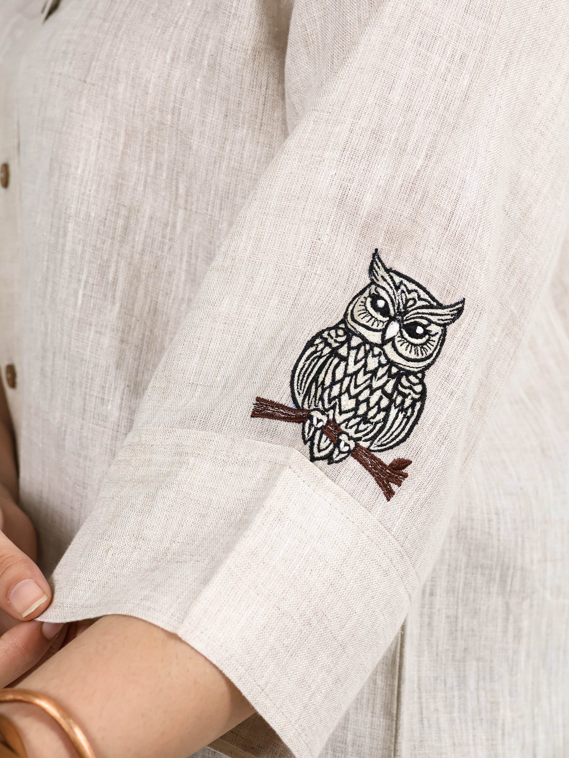 Owllight Linen Shirt - Seen Unseen