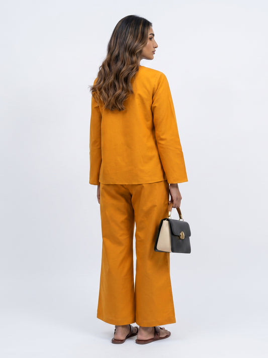 Sorrento Saffron Linen Co-ord Set