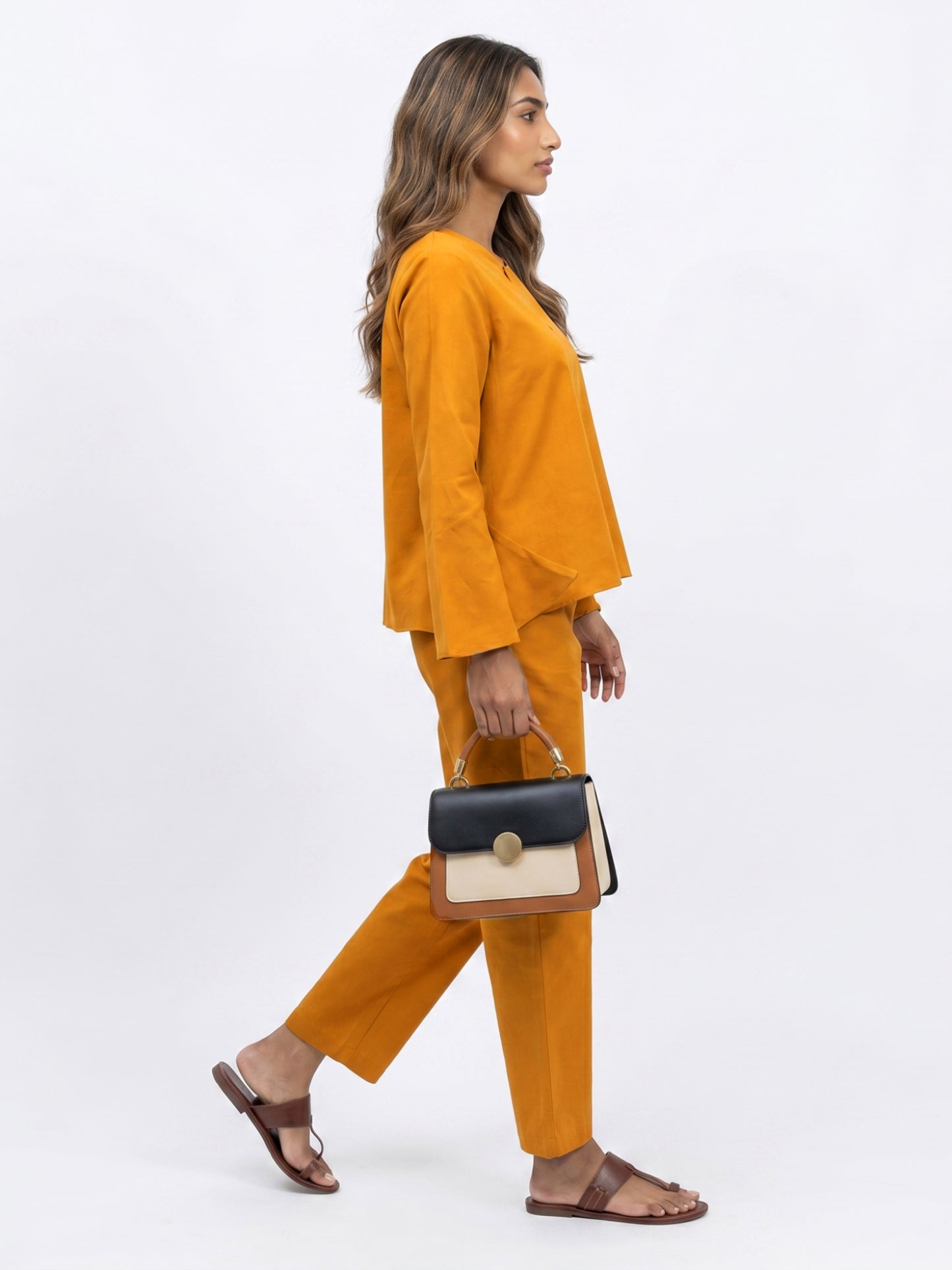 Sorrento Saffron Linen Co-ord Set