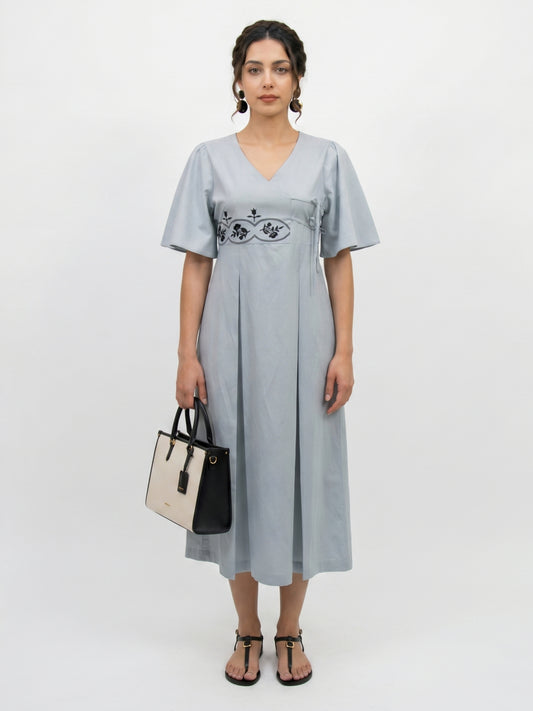 Skyloom Embroidered Cotton Dress