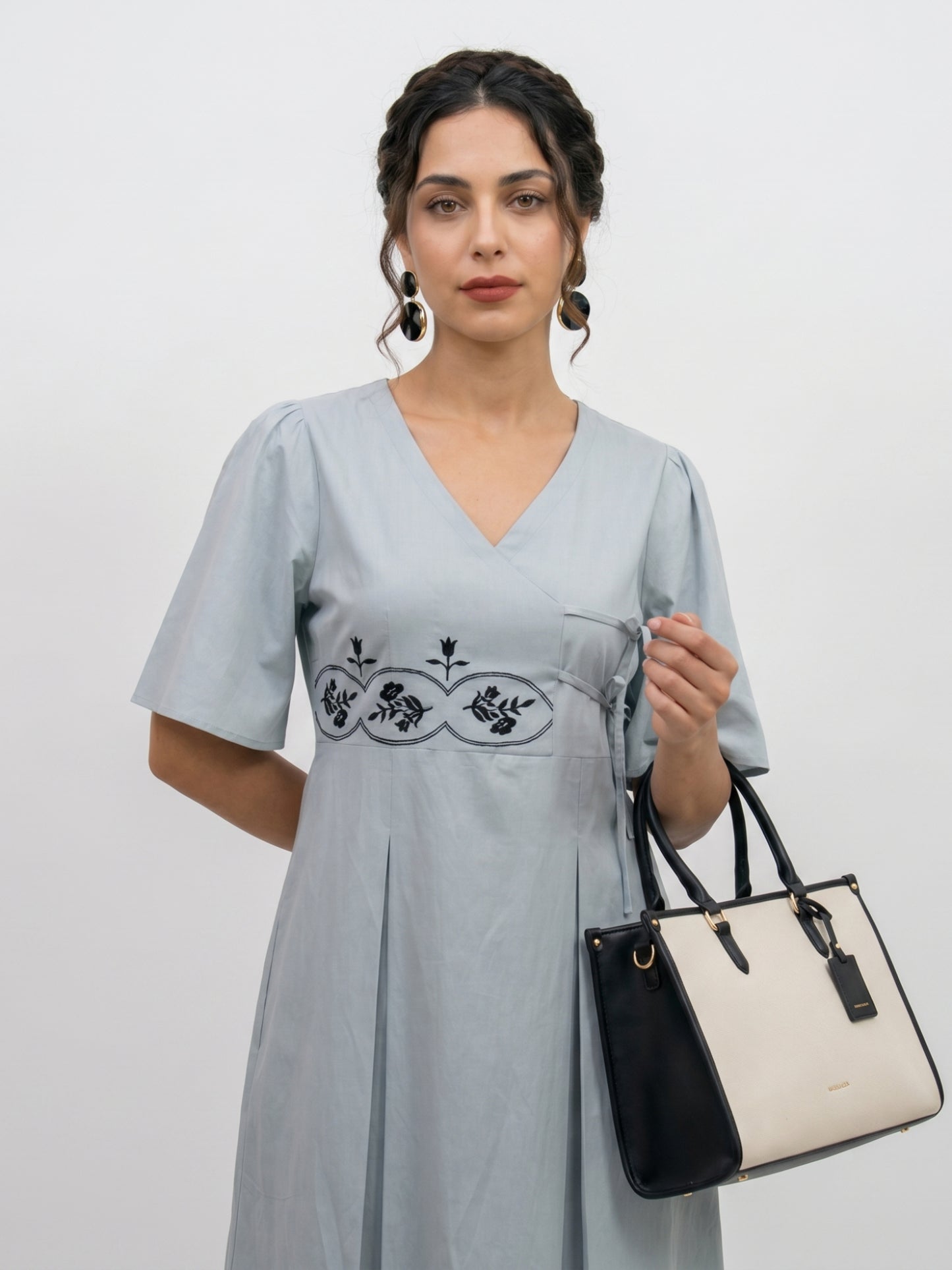 Skyloom Embroidered Cotton Dress