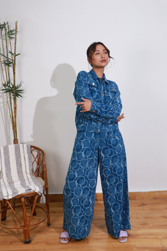 Sailor Blue Corduroy Set