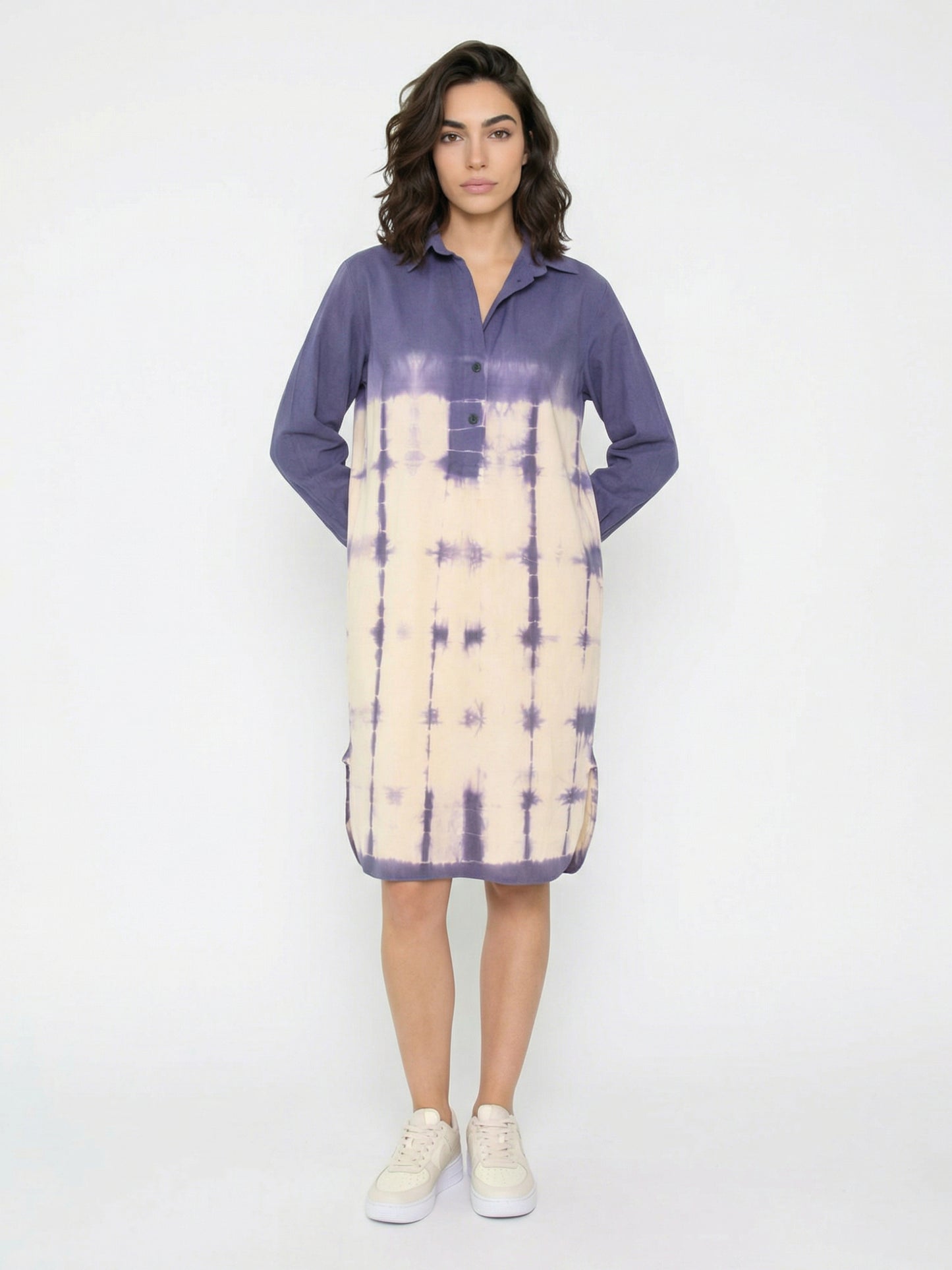 Lavender Drift Shirt Dress