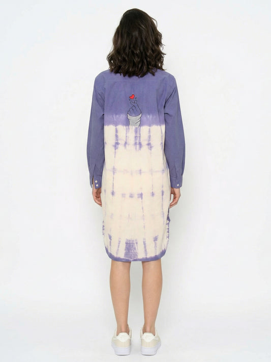 Lavender Drift Shirt Dress