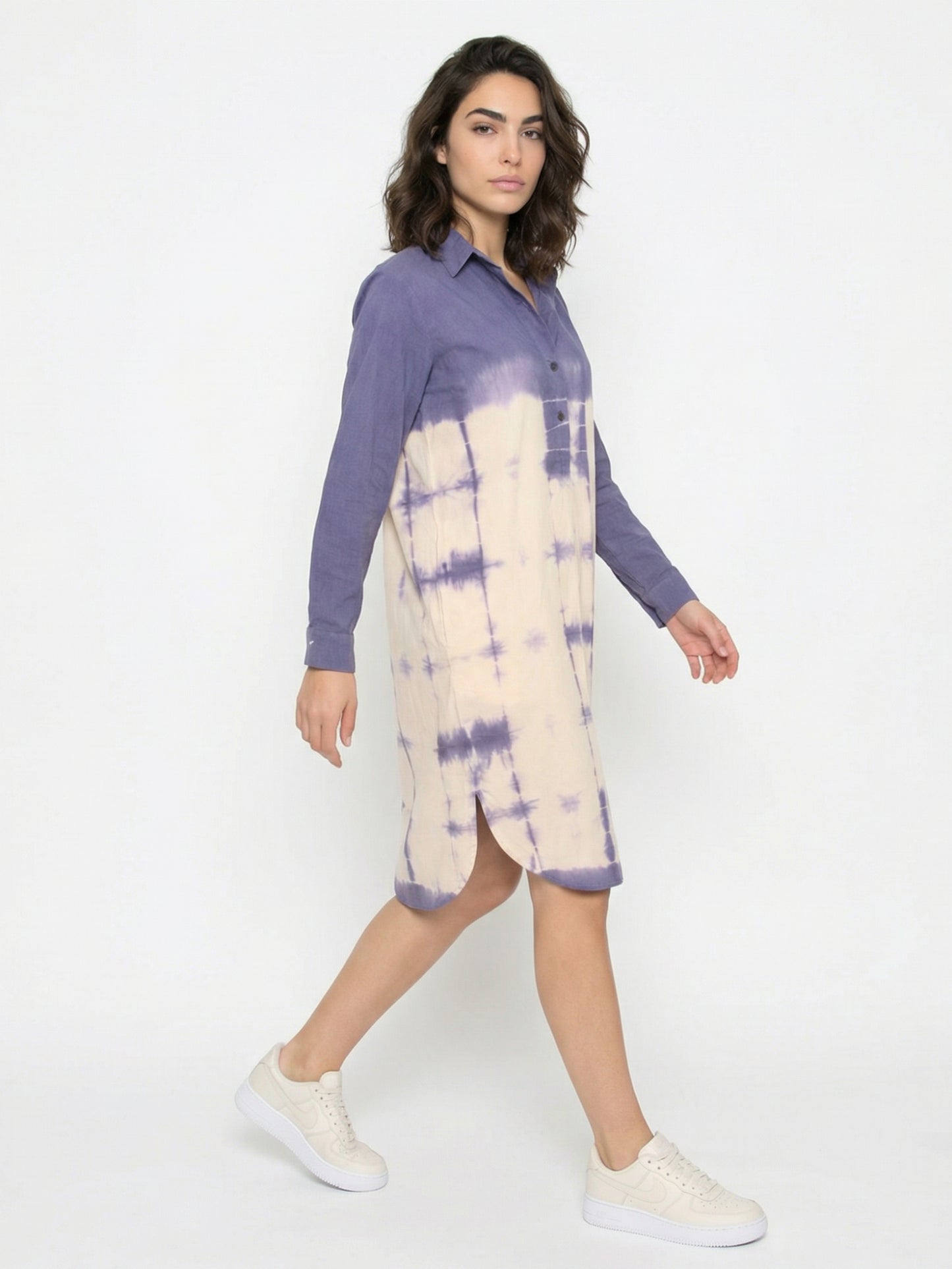 Lavender Drift Shirt Dress