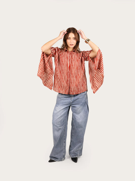 Striped Flair Cotton Shirt