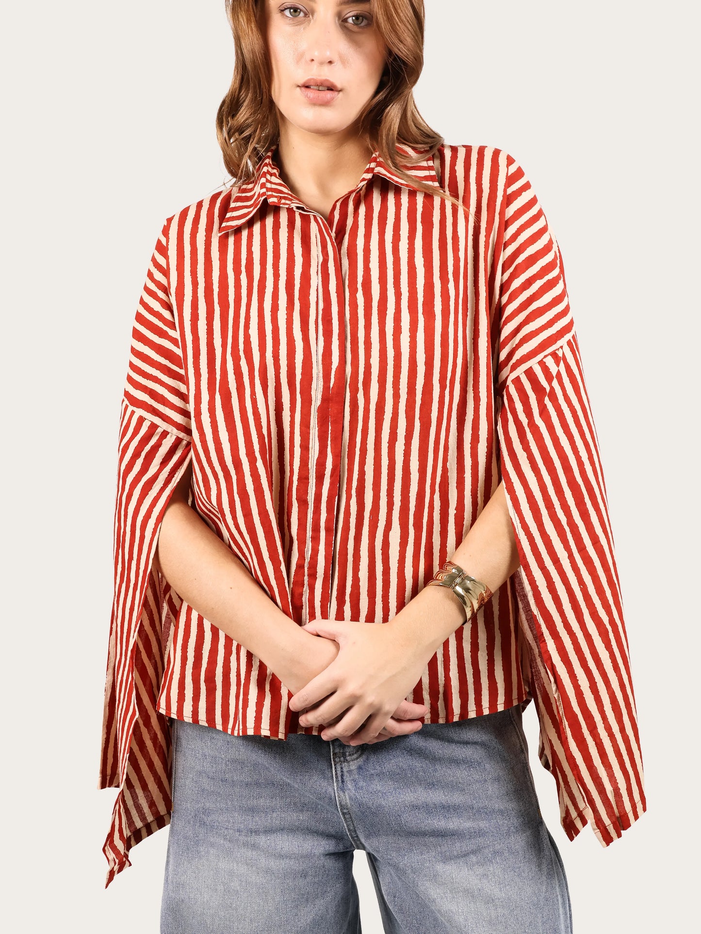 Striped Flair Cotton Shirt
