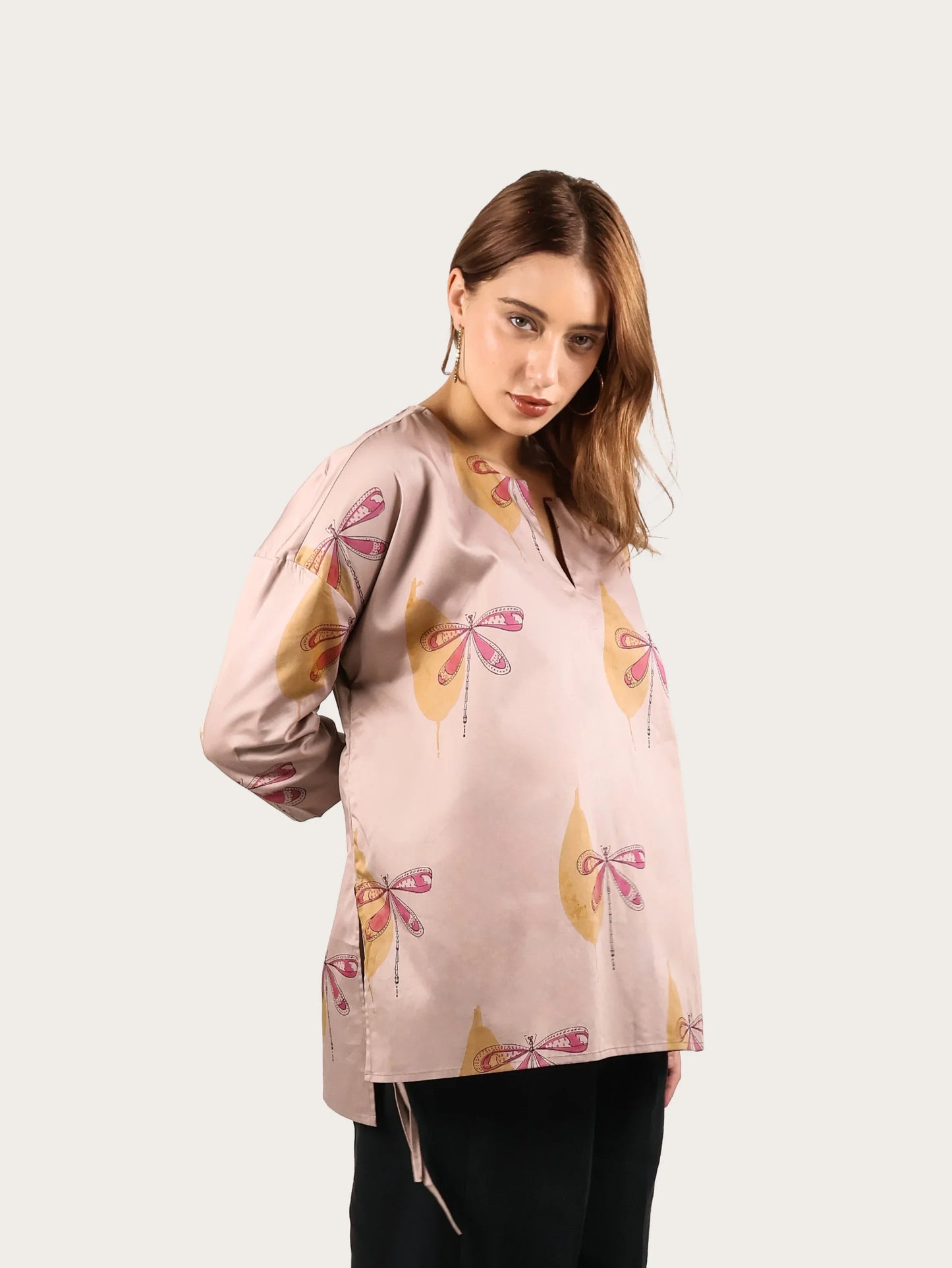 Blush Dragon Fly Tunic