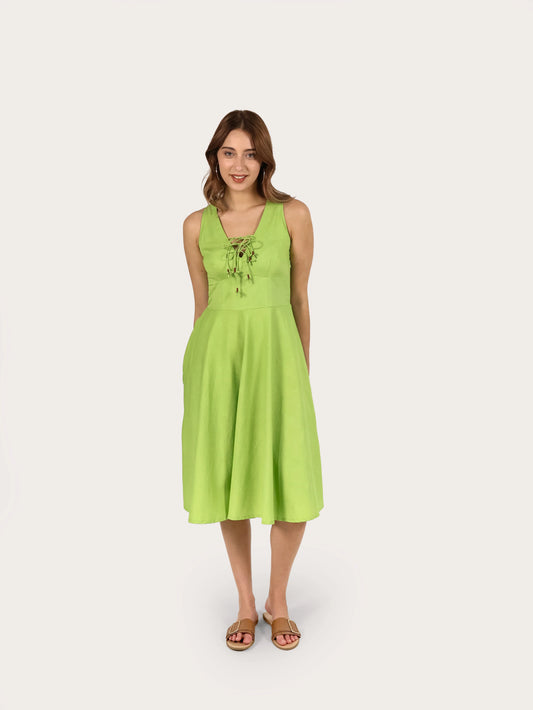 Verdant Lace Harmony Dress