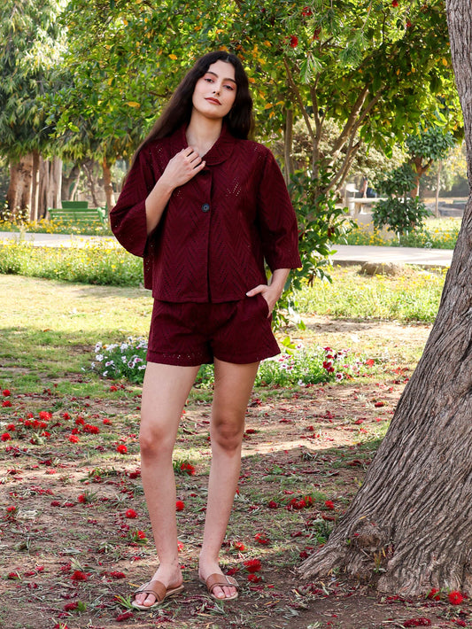 Crimson Bloom Co-ord