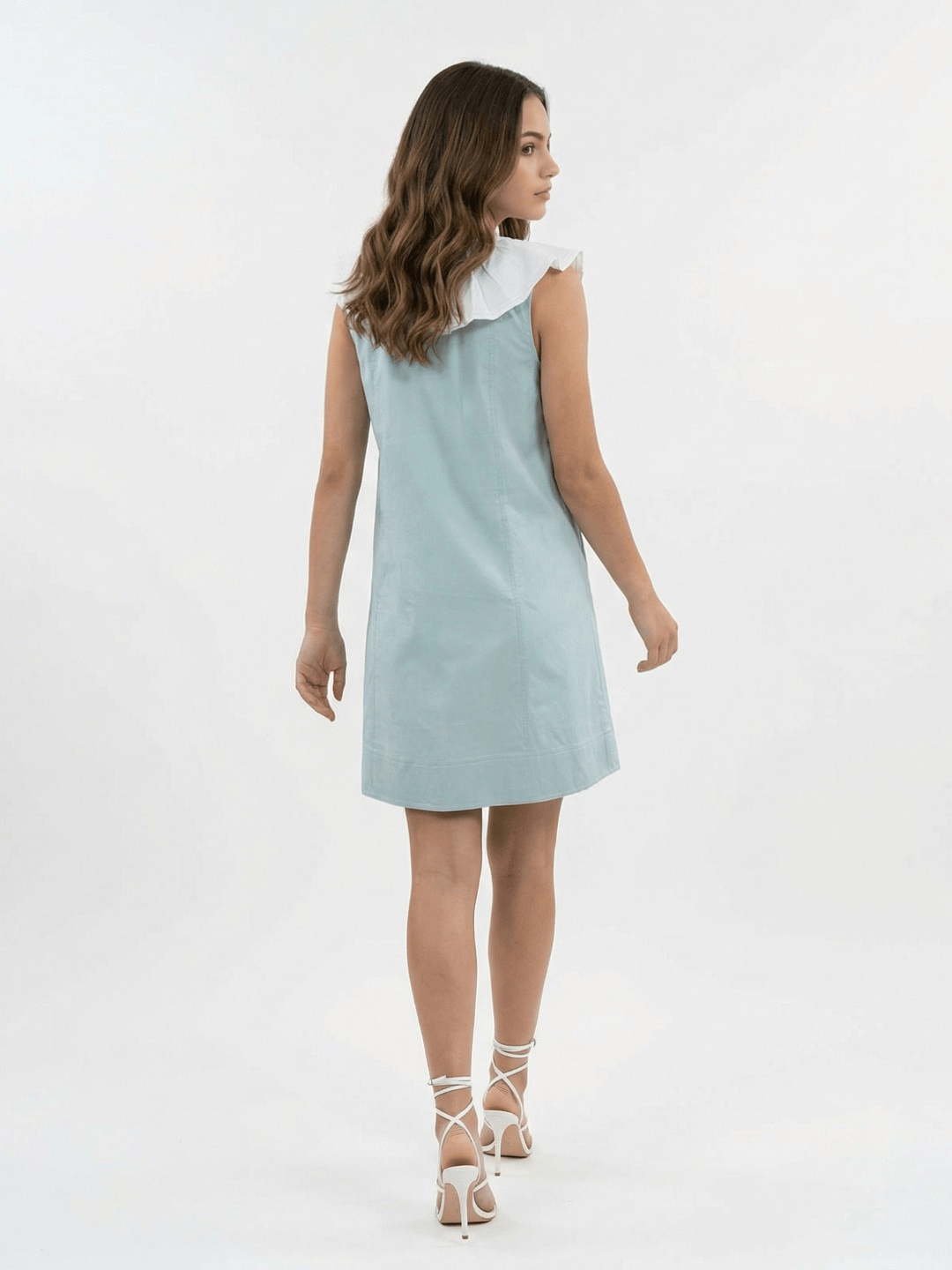 Celeste Ruffle Collar Dress